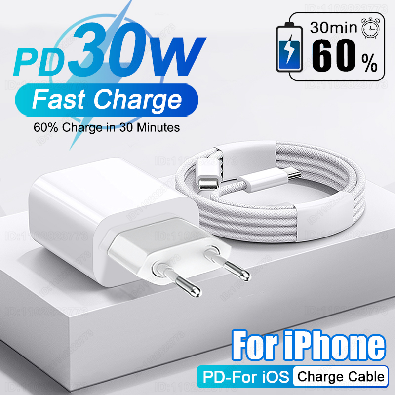 Tech Accessories Apple - Szybka ładowarka PD 30W do iPhone'a