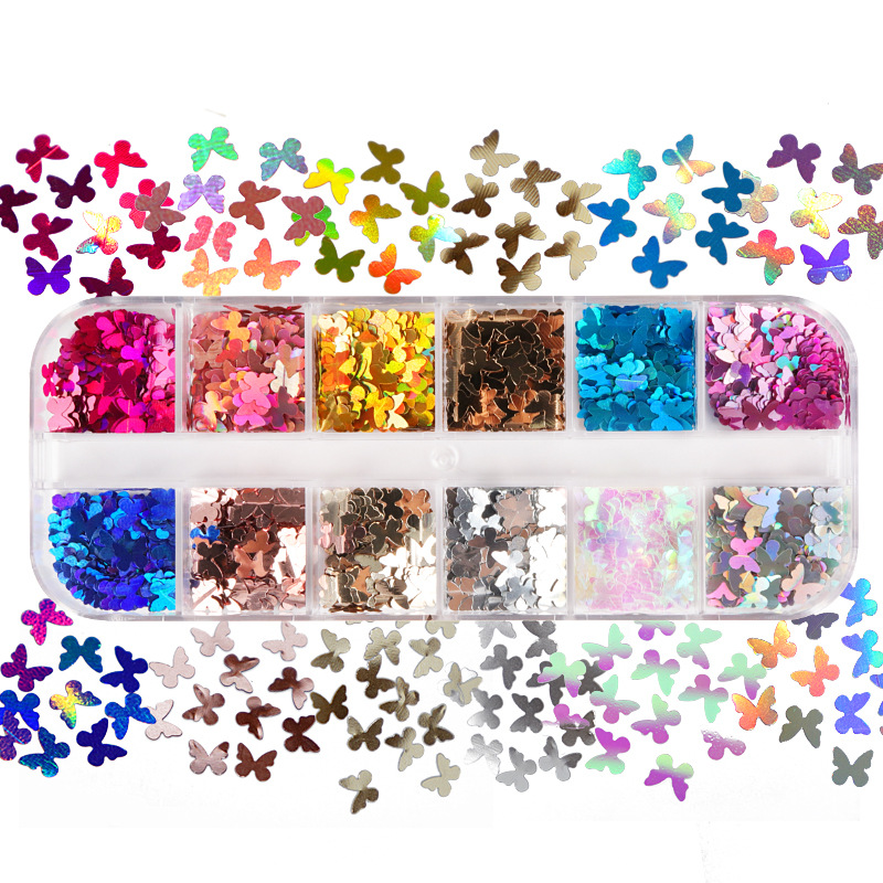 Vet Tech Accessories - Mix kolor fluorescencyjny motyl brokat przedłużanie