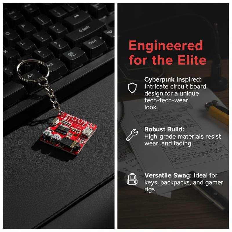 Brelok w kształcie płytki elek – Tech Keychain Accessories recenzja i cena
